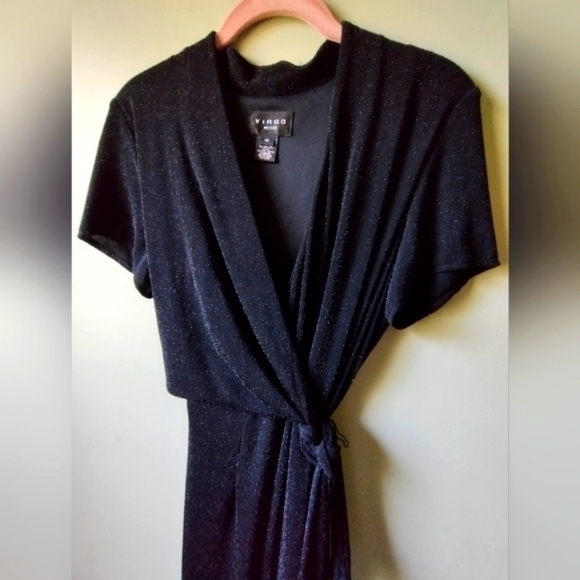 LIKE NEW Virgo Form Flattering Metallic Sparkle Dress/Gown - Picture 2 of 3